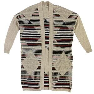 Silence + Noise Argyle Cardigan Sweater